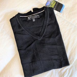 Mens Pebble Beach Sleeveless V Neck Sweater NWT